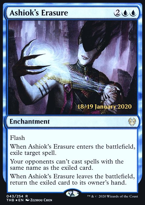 Ashiok's Erasure, Theros Beyond Death Promos #43s, Magic: The Gathering card