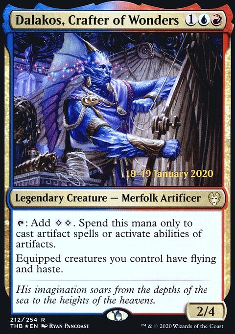 Dalakos, Crafter of Wonders, Theros Beyond Death Promos #212s, Magic: The Gathering card