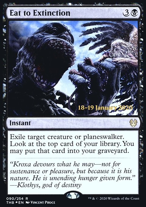 Eat to Extinction, Theros Beyond Death Promos #90s, Magic: The Gathering card