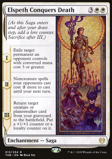 Elspeth Conquers Death, Theros Beyond Death Promos #13p, Magic: The Gathering card