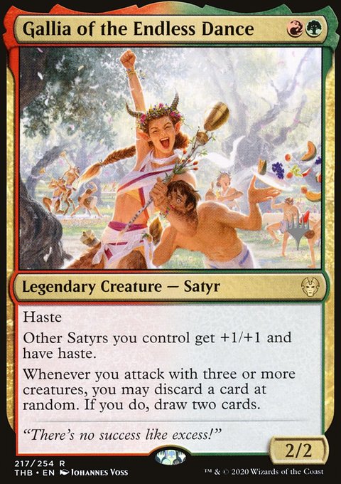 Gallia of the Endless Dance, Theros Beyond Death Promos #217p, Magic: The Gathering card