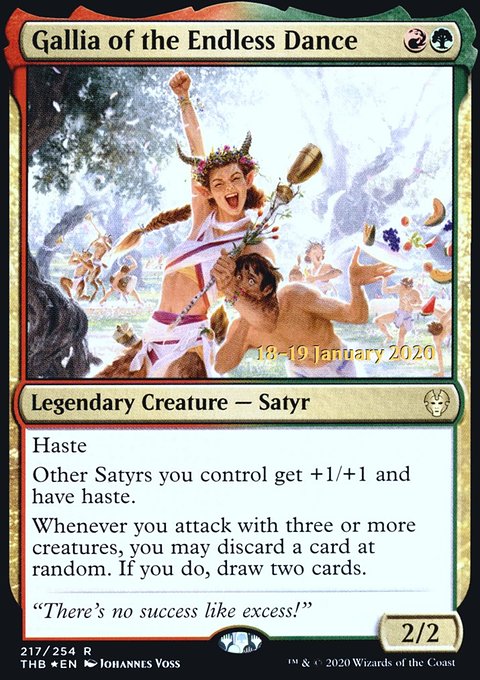 Gallia of the Endless Dance, Theros Beyond Death Promos #217s, Magic: The Gathering card