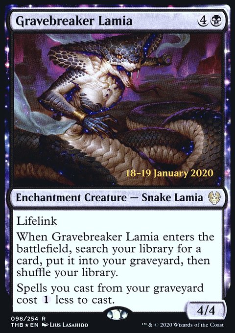 Gravebreaker Lamia, Theros Beyond Death Promos #98s, Magic: The Gathering card