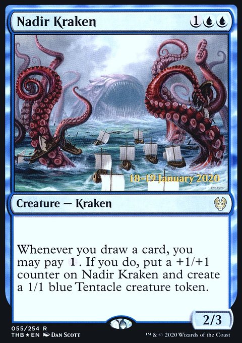 Nadir Kraken, Theros Beyond Death Promos #55s, Magic: The Gathering card