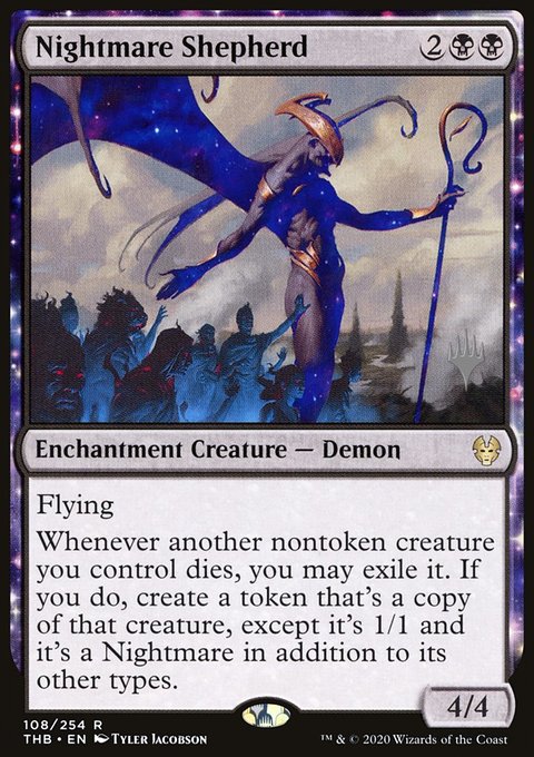 Nightmare Shepherd, Theros Beyond Death Promos #108p, Magic: The Gathering card