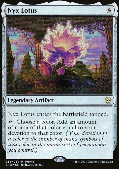 Nyx Lotus, Theros Beyond Death Promos #235★, Magic: The Gathering card