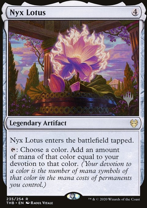 Nyx Lotus, Theros Beyond Death Promos #235p, Magic: The Gathering card