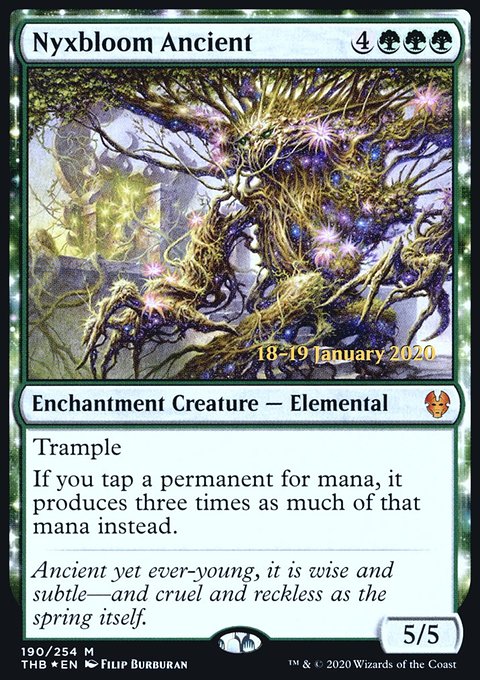 Nyxbloom Ancient, Theros Beyond Death Promos #190s, Magic: The Gathering card