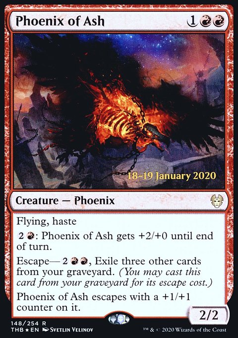 Phoenix of Ash, Theros Beyond Death Promos #148s, Magic: The Gathering card