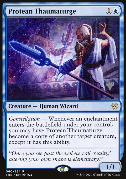 Protean Thaumaturge, Theros Beyond Death Promos #60p, Magic: The Gathering card