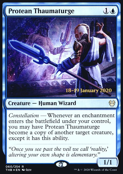 Protean Thaumaturge, Theros Beyond Death Promos #60s, Magic: The Gathering card