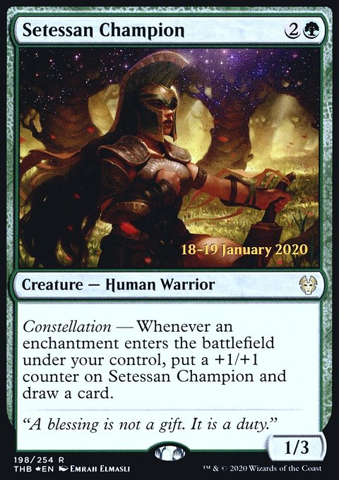 Setessan Champion, Theros Beyond Death Promos #198s, Magic: The Gathering card