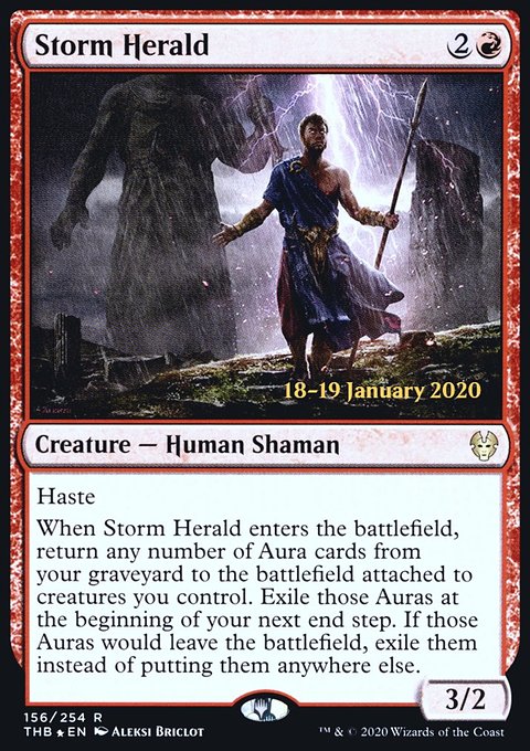 Storm Herald, Theros Beyond Death Promos #156s, Magic: The Gathering card