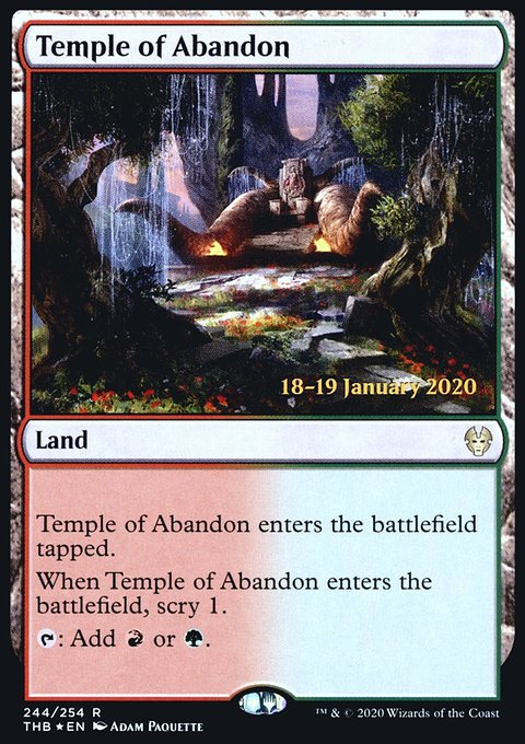 Temple of Abandon, Theros Beyond Death Promos #244s, Magic: The Gathering card