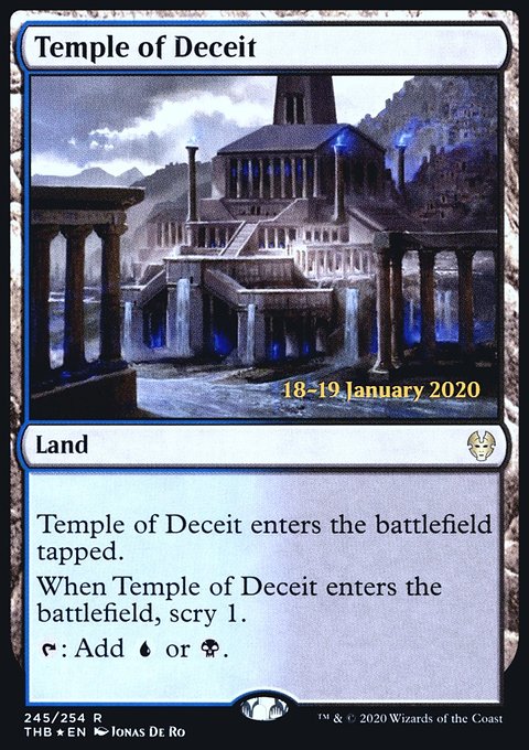 Temple of Deceit, Theros Beyond Death Promos #245s, Magic: The Gathering card