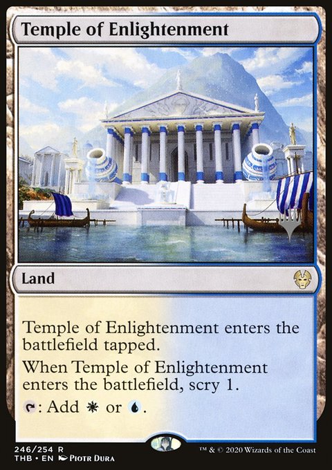 Temple of Enlightenment, Theros Beyond Death Promos #246p, Magic: The Gathering card