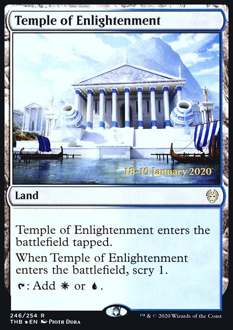 Temple of Enlightenment, Theros Beyond Death Promos #246s, Magic: The Gathering card