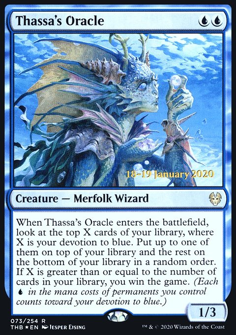 Thassa's Oracle, Theros Beyond Death Promos #73s, Magic: The Gathering card