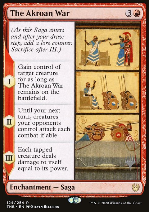 The Akroan War, Theros Beyond Death Promos #124p, Magic: The Gathering card