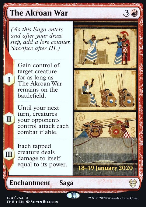 The Akroan War, Theros Beyond Death Promos #124s, Magic: The Gathering card