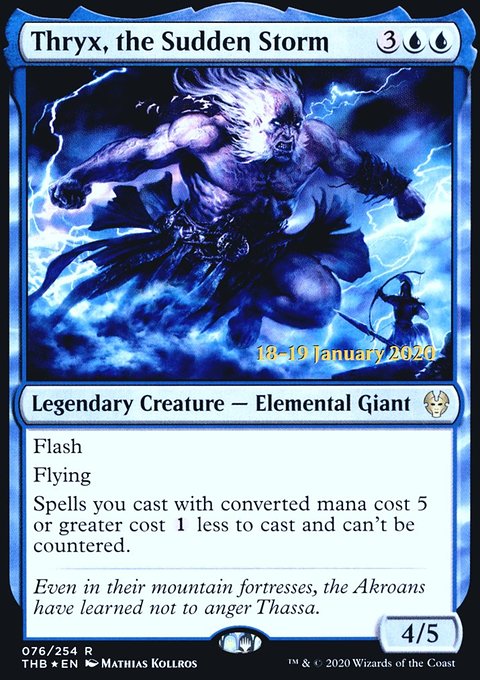 Thryx, the Sudden Storm, Theros Beyond Death Promos #76s, Magic: The Gathering card