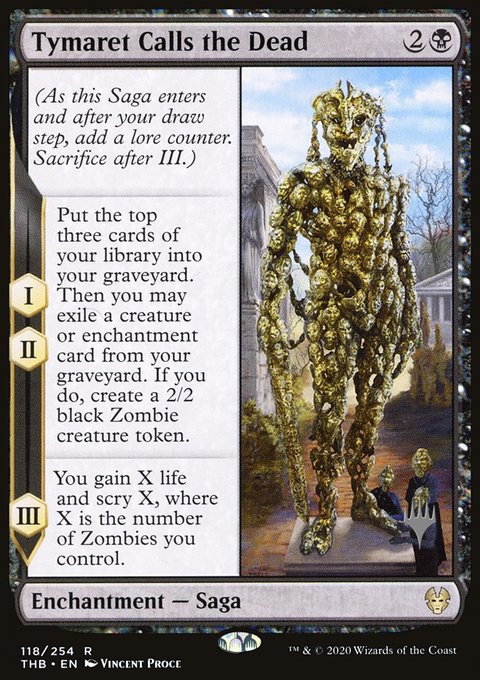 Tymaret Calls the Dead, Theros Beyond Death Promos #118p, Magic: The Gathering card