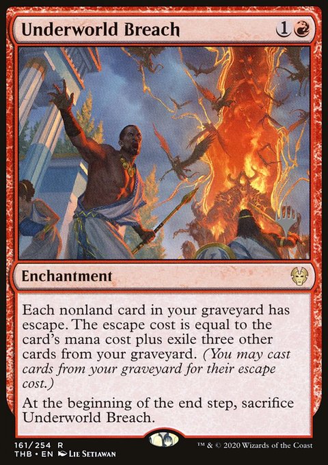 Underworld Breach, Theros Beyond Death Promos #161p, Magic: The Gathering card