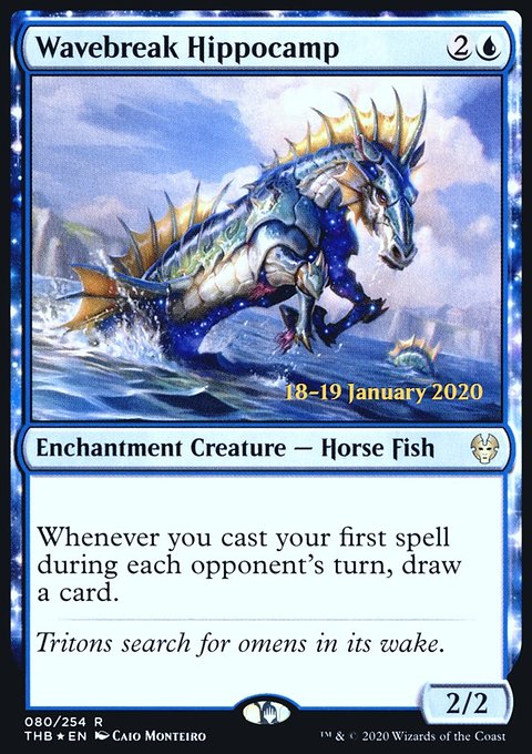 Wavebreak Hippocamp, Theros Beyond Death Promos #80s, Magic: The Gathering card