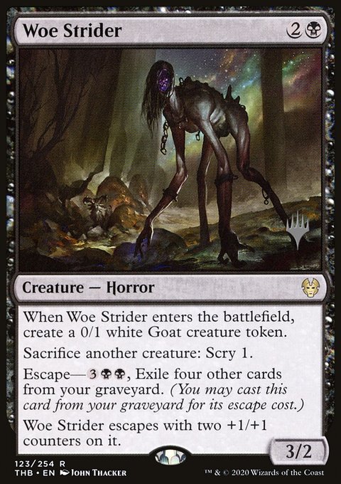 Woe Strider, Theros Beyond Death Promos #123p, Magic: The Gathering card