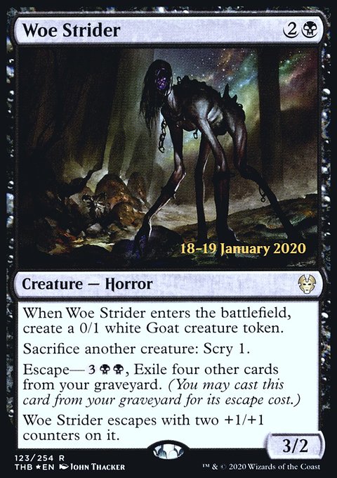 Woe Strider, Theros Beyond Death Promos #123s, Magic: The Gathering card