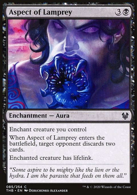 Aspect of Lamprey, Theros Beyond Death #85, Magic: The Gathering card