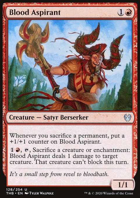 Blood Aspirant, Theros Beyond Death #128, Magic: The Gathering card