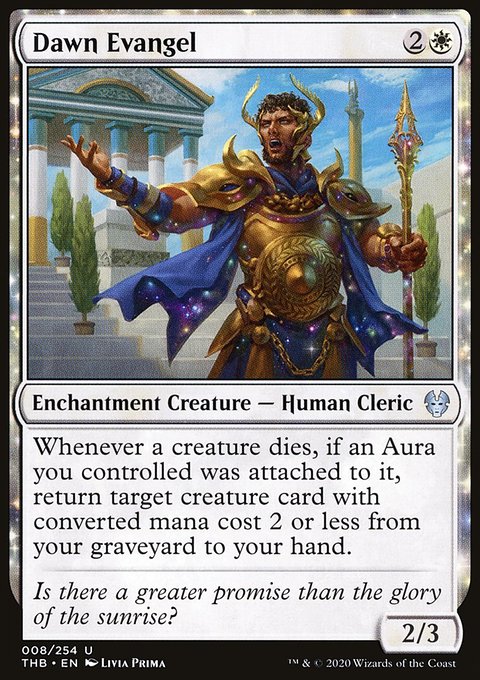 Dawn Evangel, Theros Beyond Death #8, Magic: The Gathering card
