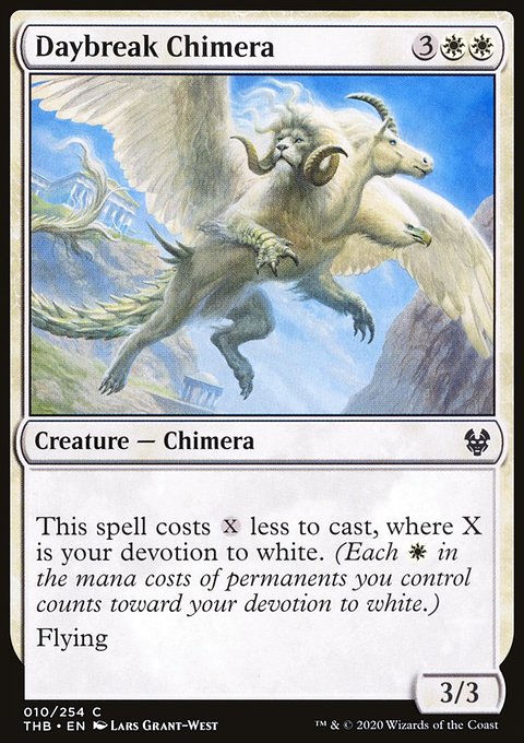 Daybreak Chimera, Theros Beyond Death #10, Magic: The Gathering card
