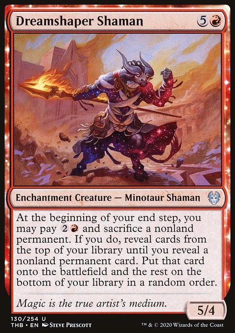 Dreamshaper Shaman, Theros Beyond Death #130, Magic: The Gathering card