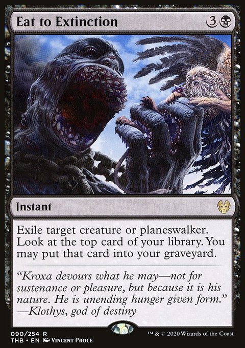Eat to Extinction, Theros Beyond Death #90, Magic: The Gathering card