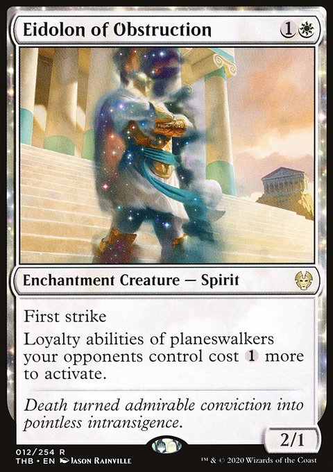 Eidolon of Obstruction, Theros Beyond Death #12, Magic: The Gathering card
