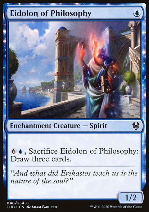 Eidolon of Philosophy, Theros Beyond Death #48, Magic: The Gathering card