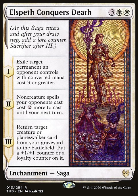 Elspeth Conquers Death, Theros Beyond Death #13, Magic: The Gathering card