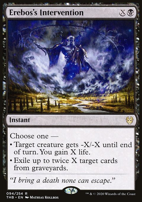Erebos's Intervention, Theros Beyond Death #94, Magic: The Gathering card