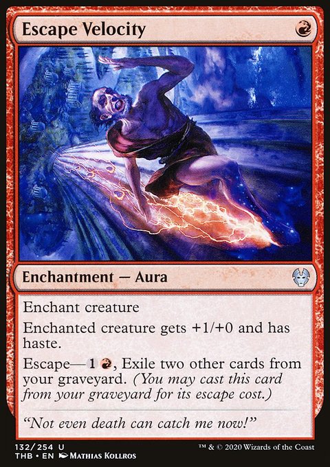 Escape Velocity, Theros Beyond Death #132, Magic: The Gathering card