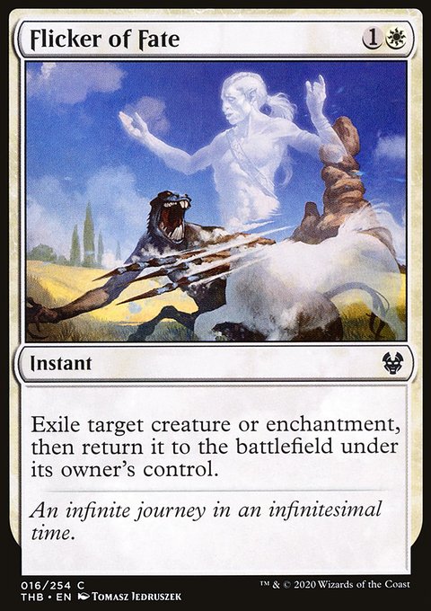 Flicker of Fate, Theros Beyond Death #16, Magic: The Gathering card