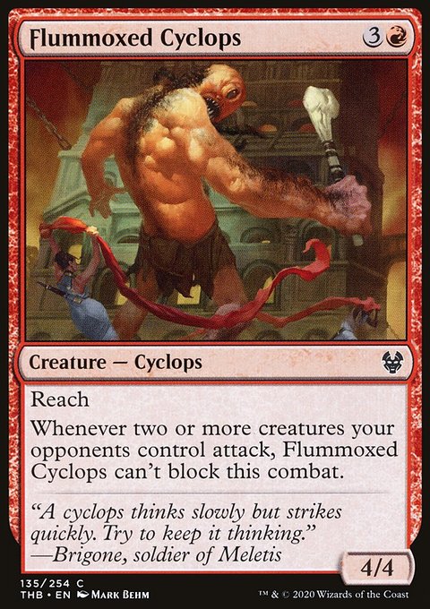Flummoxed Cyclops, Theros Beyond Death #135, Magic: The Gathering card