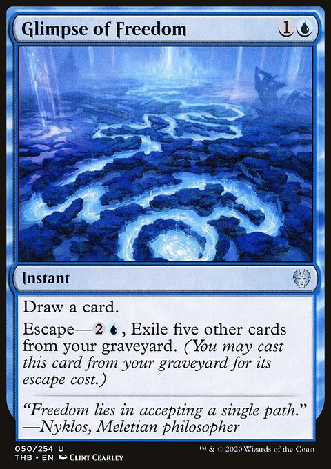 Glimpse of Freedom, Theros Beyond Death #50, Magic: The Gathering card