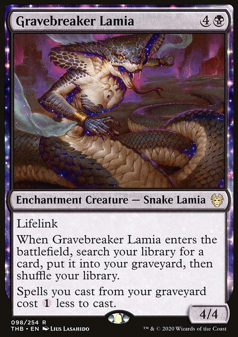 Gravebreaker Lamia, Theros Beyond Death #98, Magic: The Gathering card