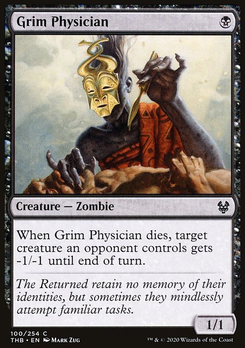 Grim Physician, Theros Beyond Death #100, Magic: The Gathering card