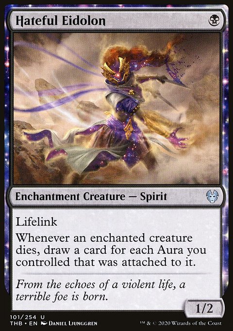 Hateful Eidolon, Theros Beyond Death #101, Magic: The Gathering card