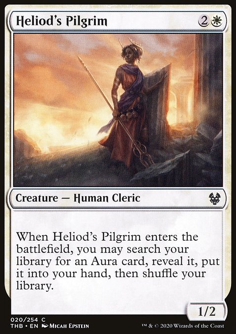 Heliod's Pilgrim, Theros Beyond Death #20, Magic: The Gathering card