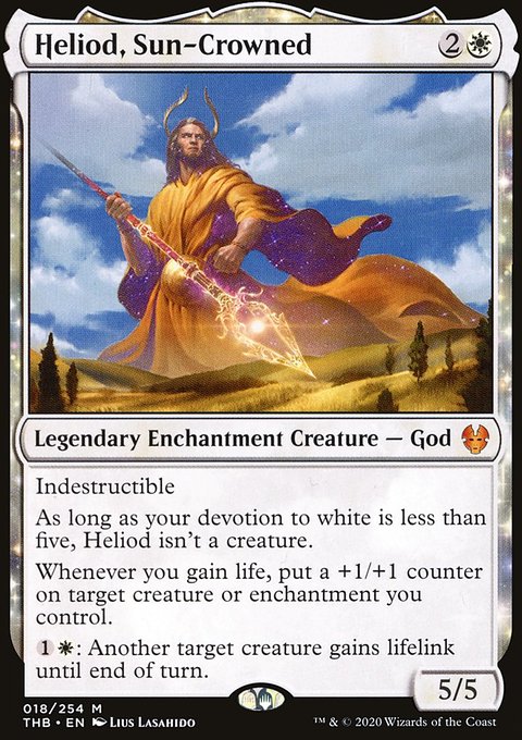 Heliod, Sun-Crowned, Theros Beyond Death #18, Magic: The Gathering card