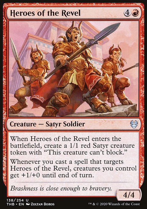 Heroes of the Revel, Theros Beyond Death #138, Magic: The Gathering card